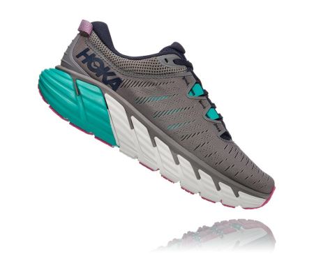 Hoka Gaviota 3 Road Mulher - Sapatilhas De Treino Cinzentas Escuro | PT-Vq1brJD